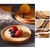 [New for 2026] Wooden Cake Stand, Fruit Holder, 24.8cm Diameter x 11cm Height, Cake Dome, Fruit Plate, Dessert, Snack, Fruit Storage