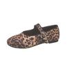 Fashion 2025 Autumn New Flats Women Soft Shoes Designer Leopard Shallow Woman Shoes Fashion Casual Sneaker Comfortable Chaussures Femme