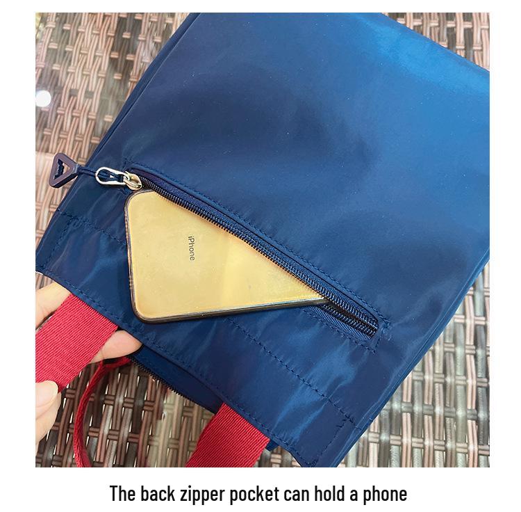 Geantă de mână izolată coreeană cu blocuri de culoare pentru prânz pentru femei