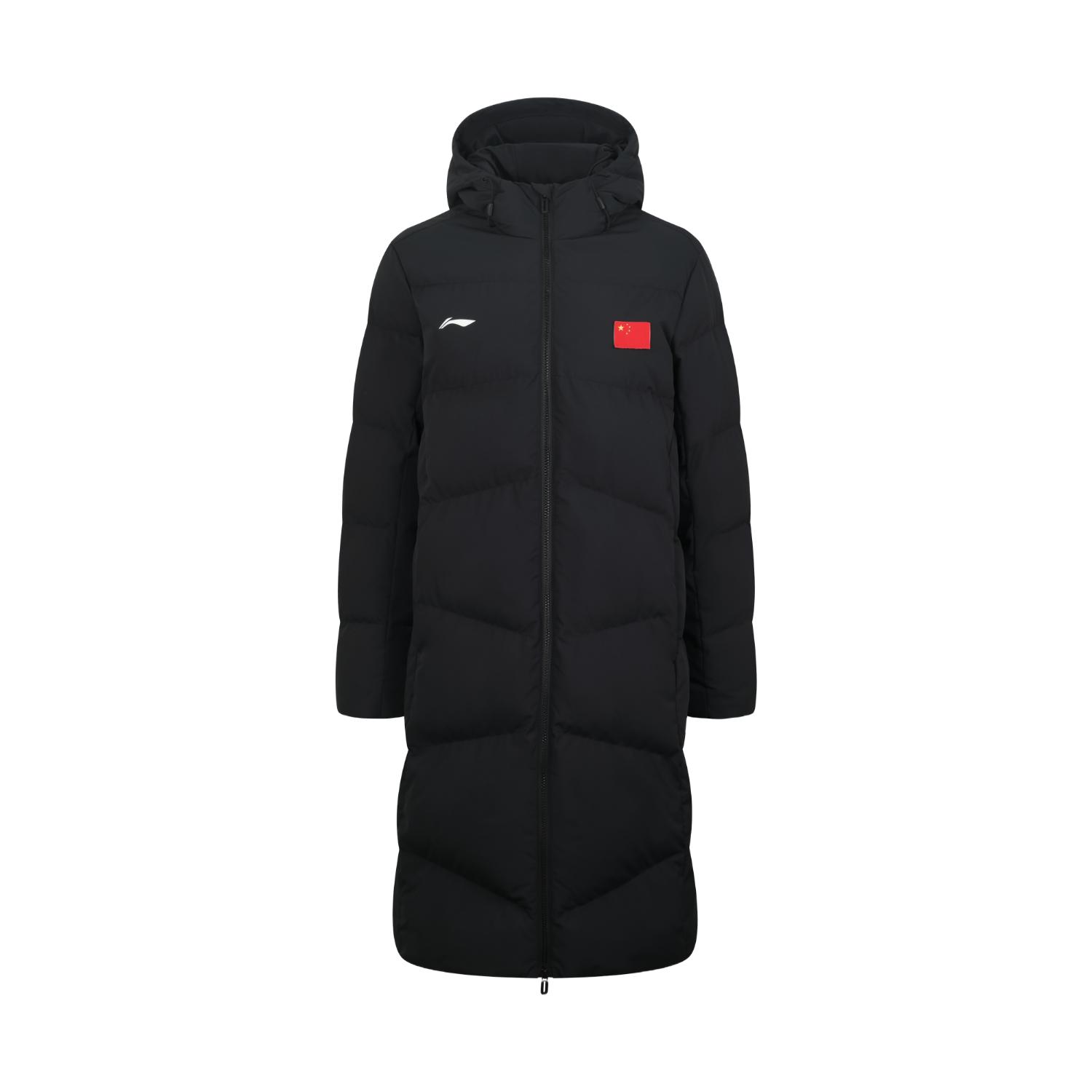 Li Ning Puffer Jackets Unisex Black Hooded Thickened Other AFMV049-1 4XL