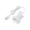 USB Total Maximum 3 and with Hanging Clip-on Charger, PD, 65W, Type-C USB-A Ports, Hole, White, EC-AC11667WH
