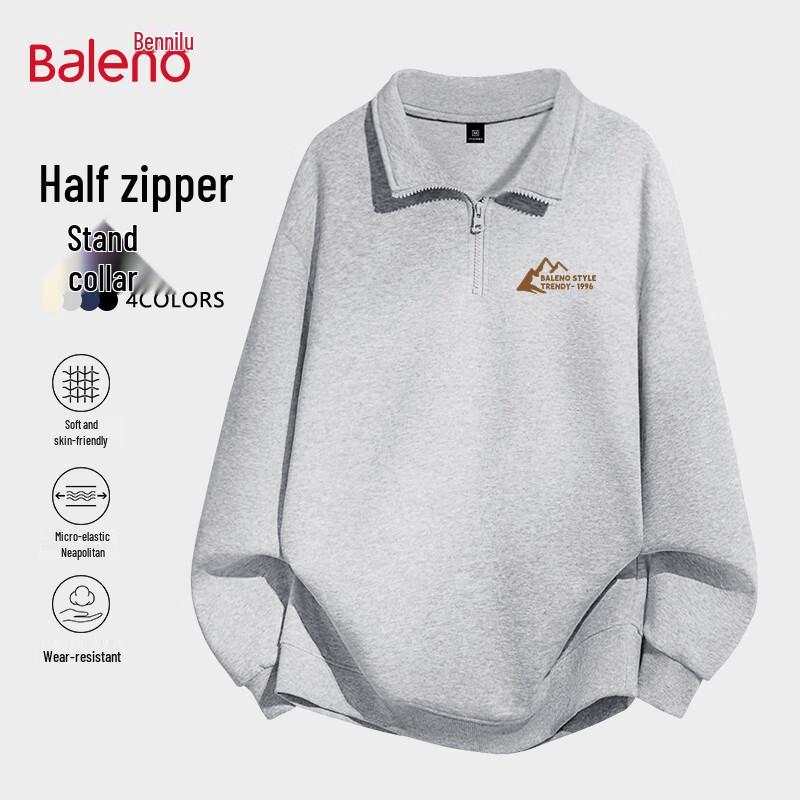 Baleno Men s Stand-Collar Half-Zip Sweatshirt XL