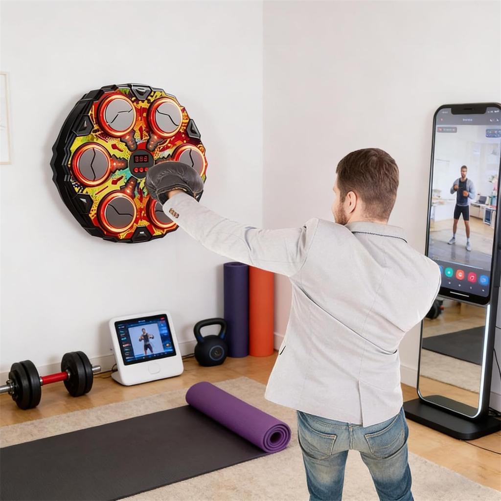 Training And Fitness Exercise Equipment - Interactive Boxing Trainer - For Children Adults Fitness Enthusiasts Home Gym Living Room Bedroom