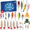 Advent Calendar Fishing Christmas Countdown, Fishing Tackle Advent Calendar For FishAdult Men Teen Boys,  Xmas Surprise Gift