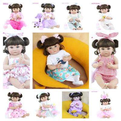 BZDOLL 40 CM Full Silicone Body Reborn Baby Doll For Girl Vinyl Mini Newborn Bebe Boneca Child Dress Up Bathe Toy Birthday Gift