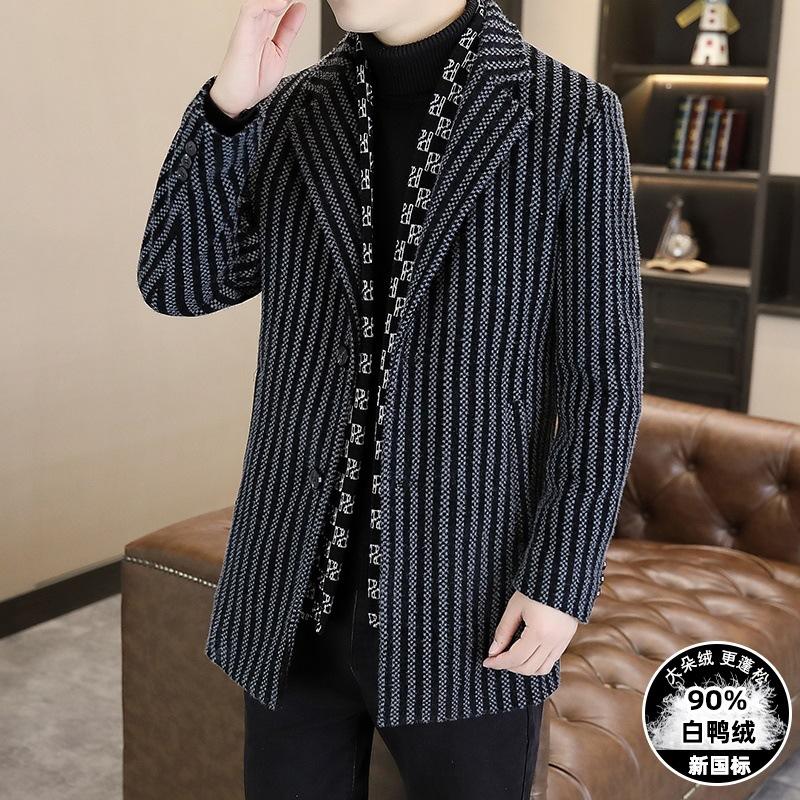 

2025 Осень/Зима Новая Ветрозащитная Куртка Мужская Обычная Модный Тренд Мужское Тепло 4XL серый