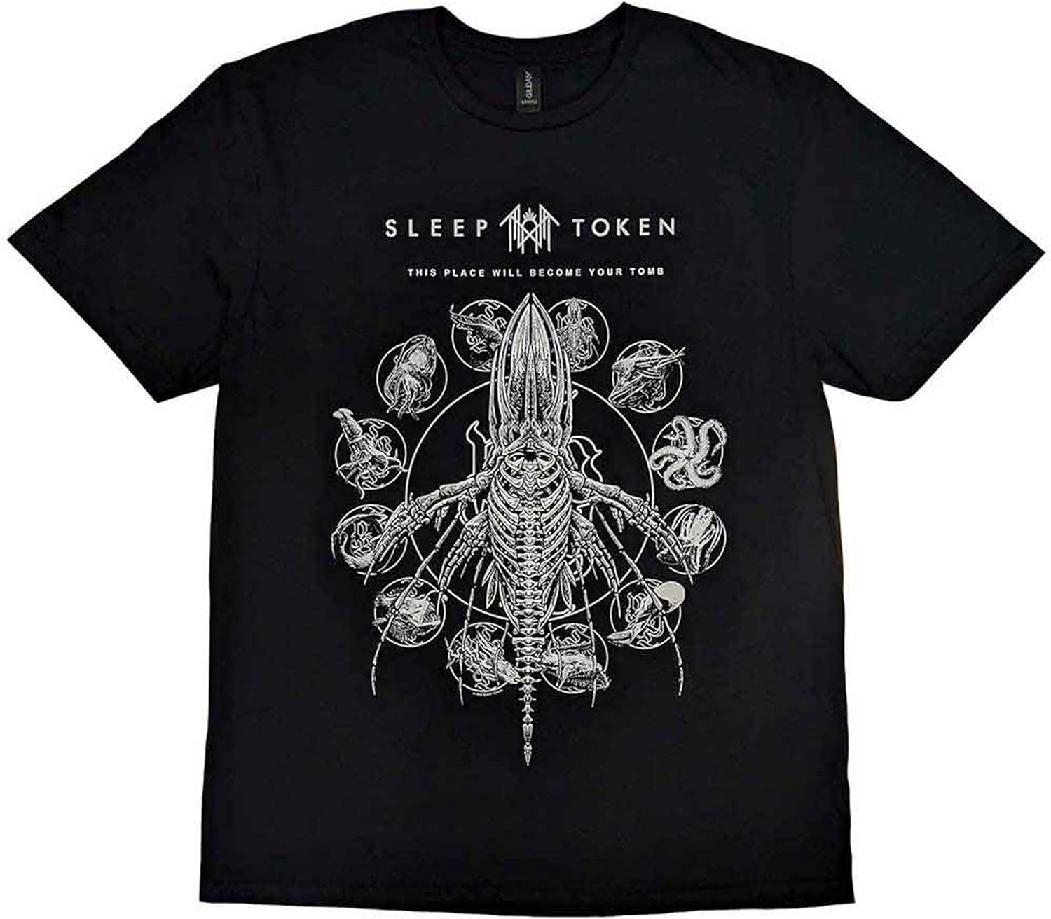 Sleep Token Skeleton Graphic T-shirt S