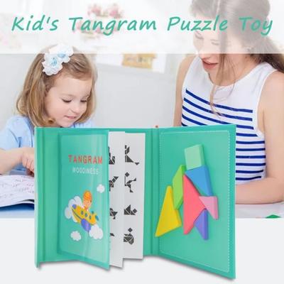 Magnetisches 3D-Puzzlespiel für Kinder - Montessori - Lernen - Pädagogisches Holzspielzeug