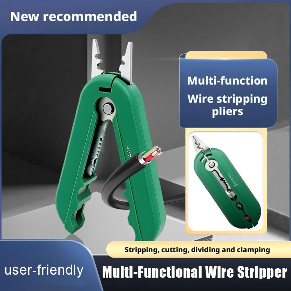 Wire Stripper Cable Cutter Crimper Tool For Electrical Mini Handheld Wire Stripper Multifunctional Wire Stripping Pliers Cable