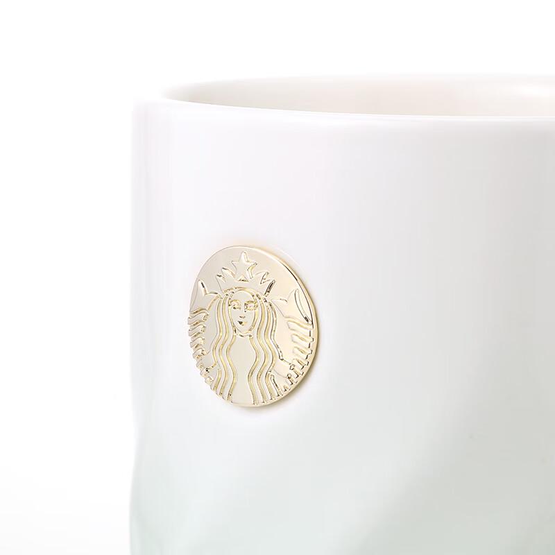 Taza de Cerámica con Insignia Verde Menta Transparente de Starbucks
