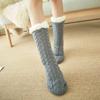 Damen Flauschige Thermosocke Plüsch-Grip Hanf Winter Weich Damen Zuhause Indoor Warm Schlafzimmer Rutschfest Flauschig Dicke Slipper Bodensocke