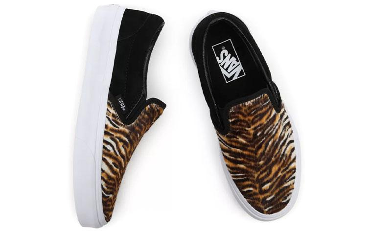 Vans Soft Suede Classic Slip On 'Black Yellow' Women's VN0A5JMHB0I