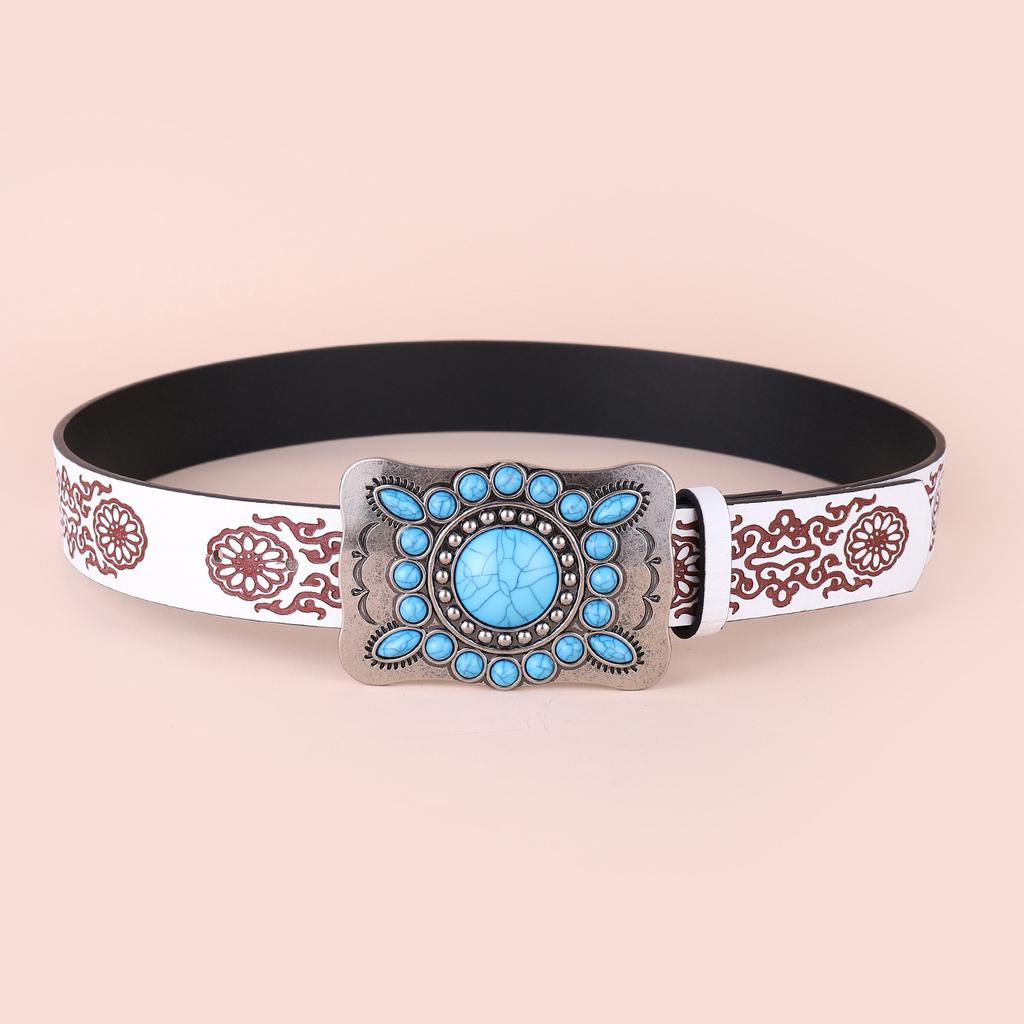 Belt Versatile And Slimming With Metal Buckle Belt Paired With Jeans And Dress