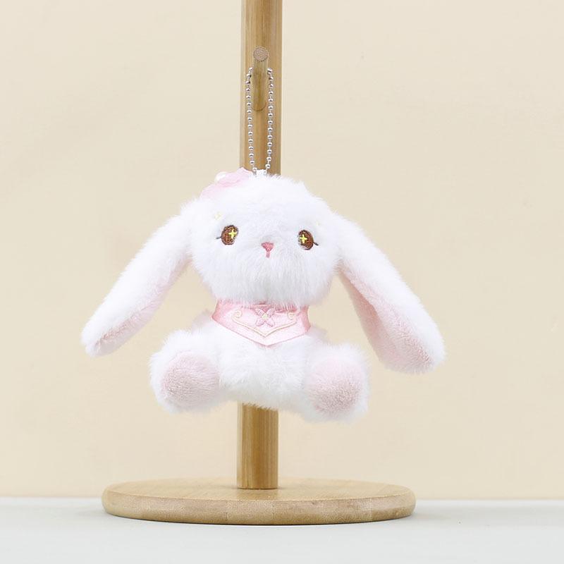 

Plush Soft Rabbit Toy With Pp Cotton Filling For Decor And Gifts Doll Keychain StyleA