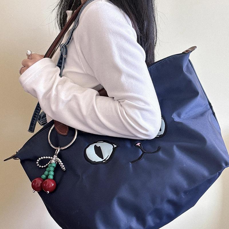 Bow Cherry Keychains Backpack Pendant Creative Phone Case Key Chain Couple Backpack Pendant Gifts