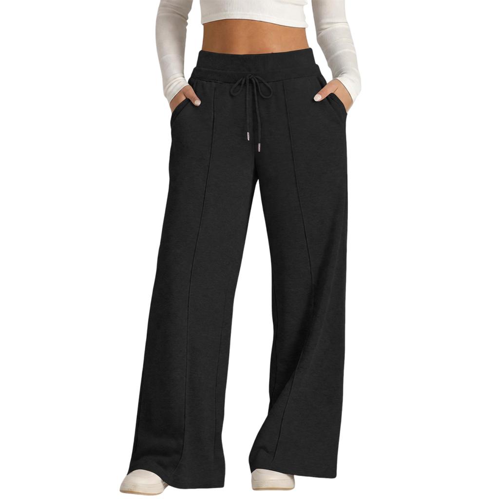 Damen High Waist Weite Hosen Lockerer Schnitt Lässige Hosen für und Tägliche Kleidung
