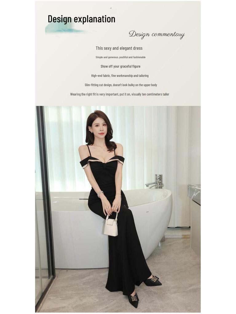 Sleeveless Elegant KTV Sauna Foot Massage Dress