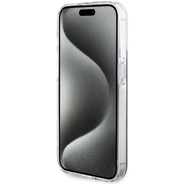 Guess Guhcp15Lh4Psegk Iphone 15 Pro 6.1 Czarny/Black Hardcase Iml 4G Gold Stripe