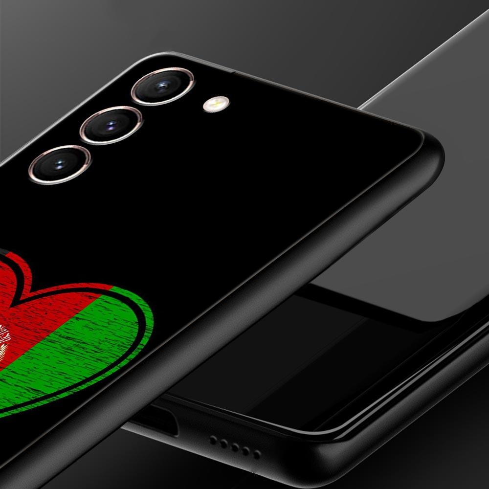 Afghan Afghanistan Flag Phone Case For Samsung Galaxy S23 Ultra S22 S21 S20 FE 5G S10 S10E S9 S8 Plus Note 10 20 Cover Bumper