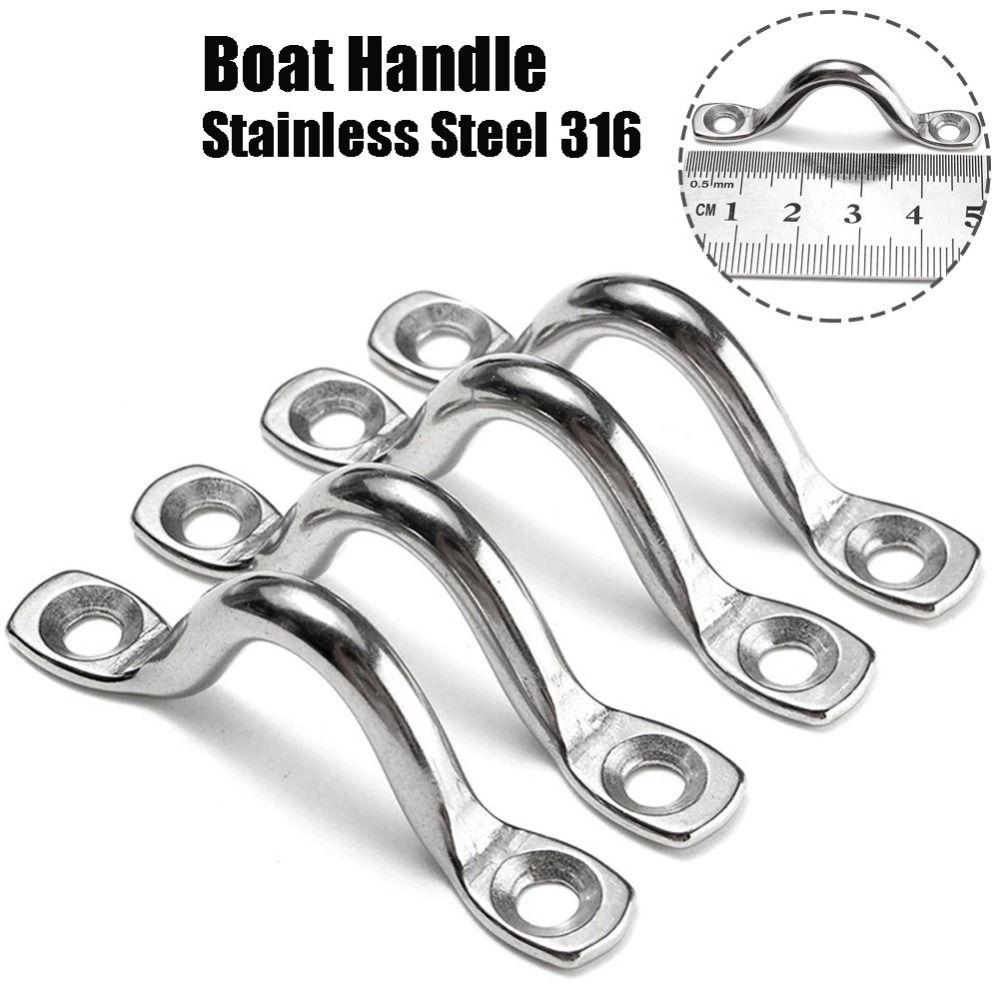 Shape Pad Eye Plate Wire Eye Straps Boat Handle Door Handle Boat Marine Tie Down Canopy Fender Hook