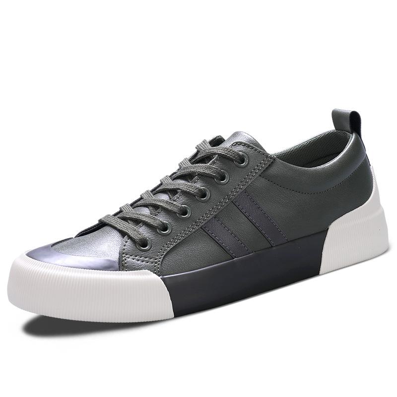 Men's Shoes Cross-border Amazon Large Size Men's Casual Leather Shoes Daily Wear Shoes Korean Style Trendy Laceup Casual Shoes Men