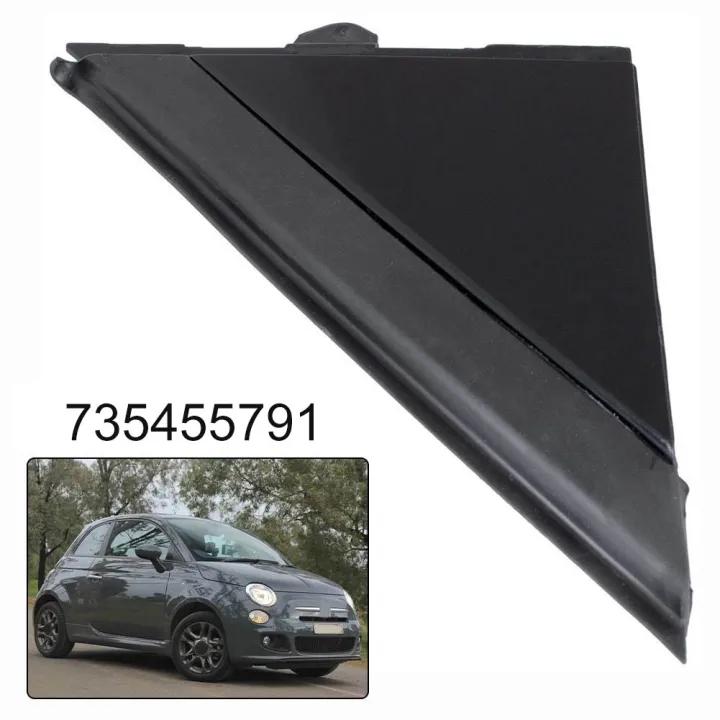 Matte Black Right A Pillar Trim Panel Triangular Shape 735455791 for Fiat 500 2008 Onward For Abarth 500 2012 Onward