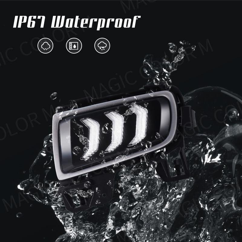 For Mazda 6      DRL Daytime Running Light LED Fog Lamp Turn Signal White Yellow Blue Car Acssories 12V