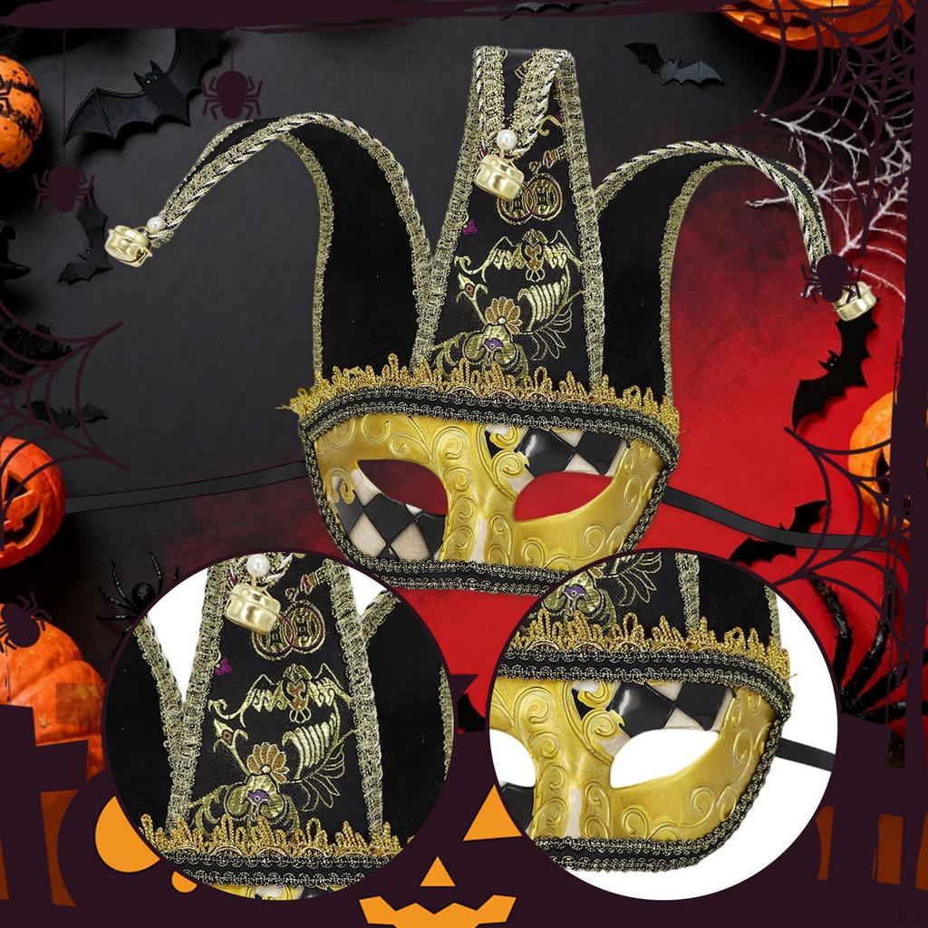 Halloween-Kostüm Bequeme Halbgesichtsmaske für Karneval Feiern