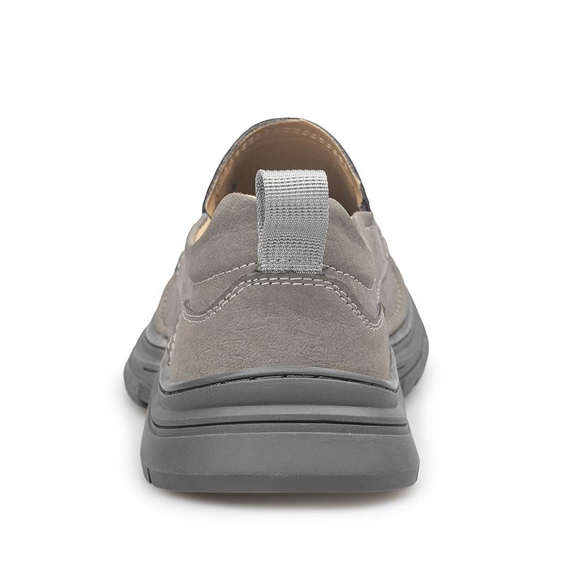 Men's Handmade Leather Shoes Slip on Casual Sneakers Low-top Walking Shoes