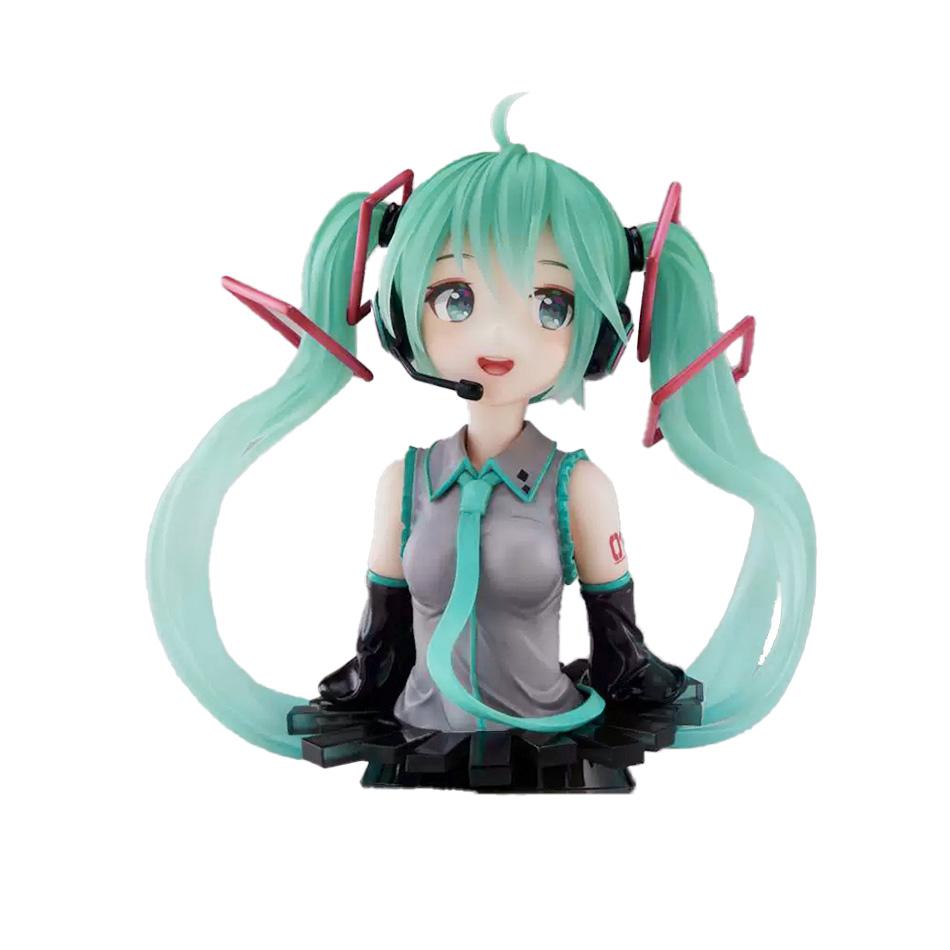 Original Genuine Hatsune Bust Figurine Hatsune Miku Merchandise Gashapon Doll Desktop Display Car Accessory Gift For Girlfriend