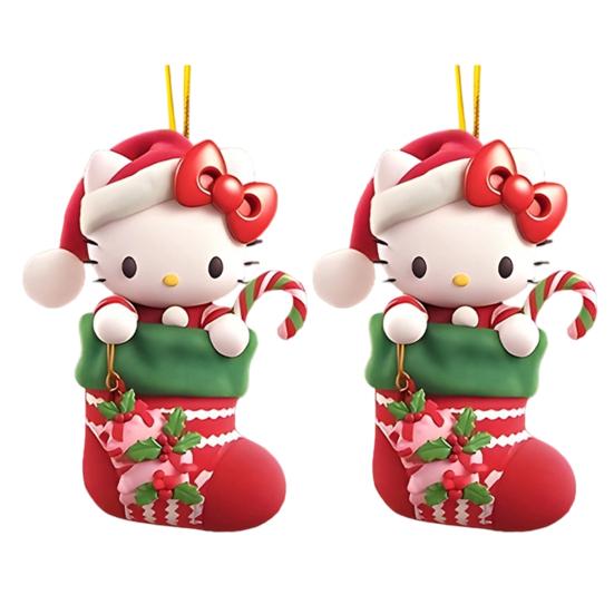 

Yousheng 2D Акриловые Рождественские Подвески Мультяшные Плоские Подвесные Украшения для Автомобиля Елки Домашнего Декора Праздничные Аксессуары для Вечеринки C