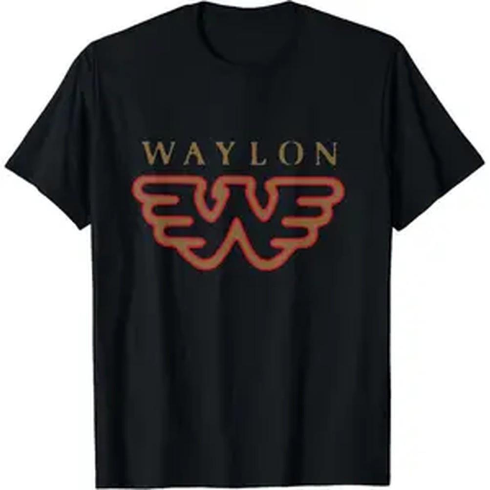 Cotton Golf Gift Tshirt For Unisex And Unisex Waylon Jennings Exclusive Flying W Logo Tshirt Official Merchandise Collection