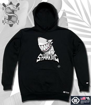 Shark-Dog-Hoody-01 Shark Dog Surfing Hawaii Character Graphic Hoodie