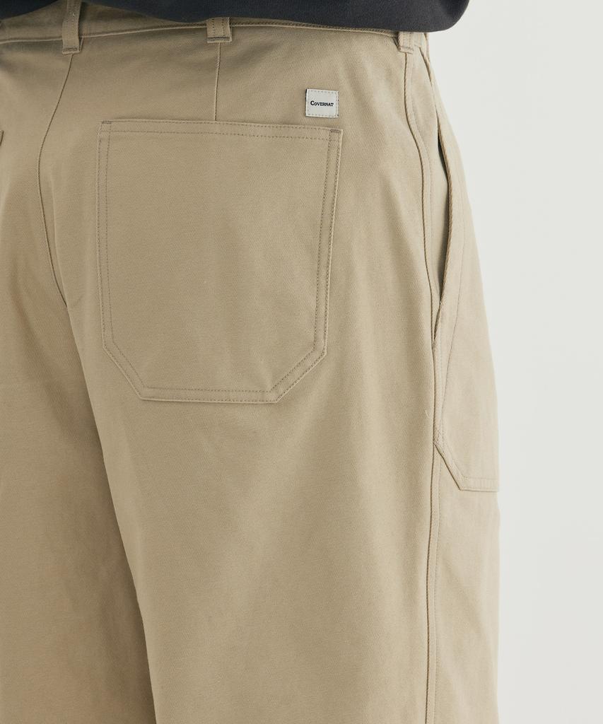 COVERNAT Back Satin Fatigue Pants Olive