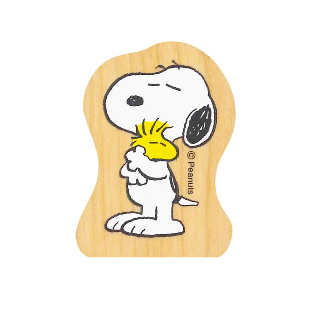 Face Stamp Snoopy Wood Piece Snoopy Woodstock Children's (Squeezing) 2283-008