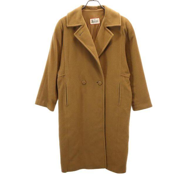 Herno Made In Italy Long Sleeve Wool Coat Brown Women Used