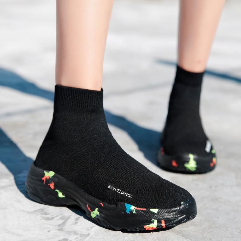 Buy Autumn Style Men's Shoes Couple Socks Shoes Casual Women's Shoes