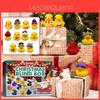 Calendário do Advento de Patos de Borracha com Tema de Natal Único Para Crianças