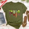 Root Vegetables Lets Root for Each Other Women TShirt Cotton Short Sleeve Vegetables Club Casual Fashion Summer Tops