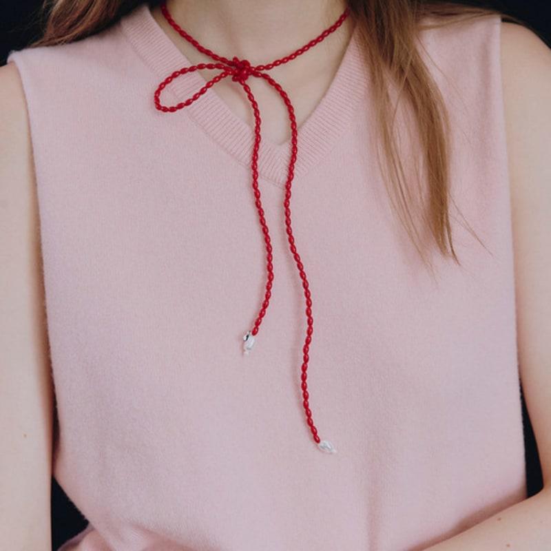 VINTAGE HOLLYWOOD Seed Tie Necklace_VH2579NE003M