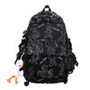 New schoolbag girls reduce burden spine protection large capacity middle and high school students trendy cool boys backpack