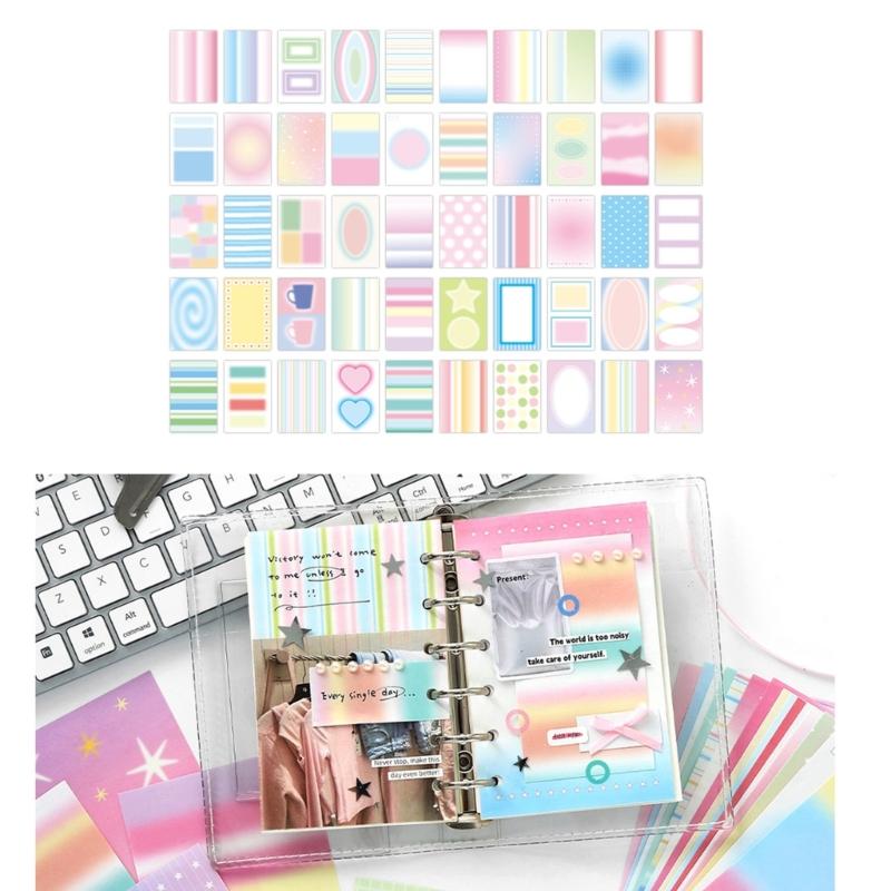 100Sheets Tearable Notepads Note Memo Paper Sheets Scrapbooking Decorative Paper for Daily Reminders and Journaling