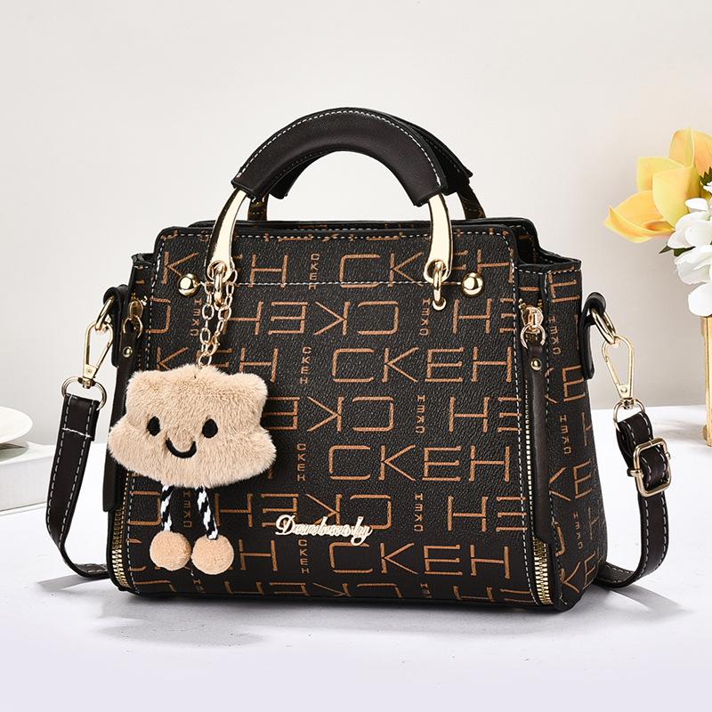 Stylish Korean Style Floral Print Small Handbag For Ladies, Portable Multi-purpose Top Handle Shoulder Crossbody Casual Mini Purse