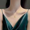 Versatile Titanium Steel Heart Necklace for Women - Luxury Non-fading Stainless Steel Clavicle Chain