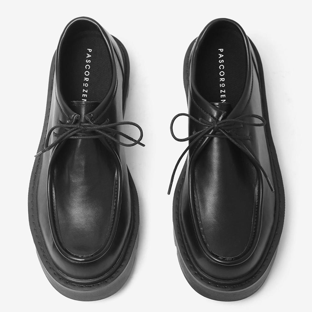 [PASCOROZEN] Pierre 2-Hole Wallabee Derby Shoes Black [JC1310] [Shipped from Korea] 100% Authentic