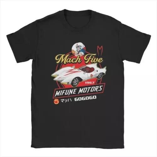 Cool Mach Five Mifune Motors Speed Racer T-Shirt Men Round Collar Cotton T Shirt Unisex T-Shirt M