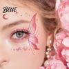 Easy Butterfly Makeup Decals 5 Sheets Glitter Eye Stickers Temporary Face Tattoos