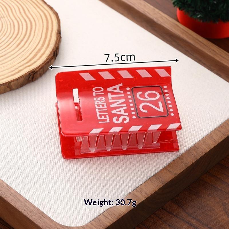 New Nutcracker And Christmas Party Gift Hair Claw Holiday Leisure Acrylic Hair Claw Clips Hair Accessories For Women Girls
