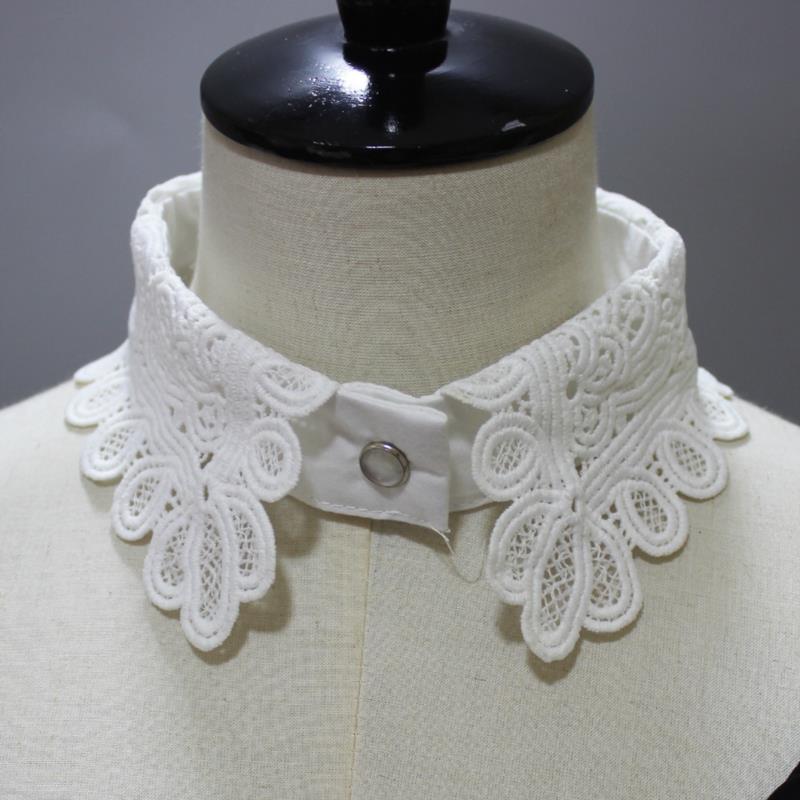 Stickerei Falscher Kragen Damen Abnehmbare Kragen Spitze Krawatte Vintage Abnehmbarer Kragen Falscher Kragen Revers Bluse Oberteil Damen Kleidung