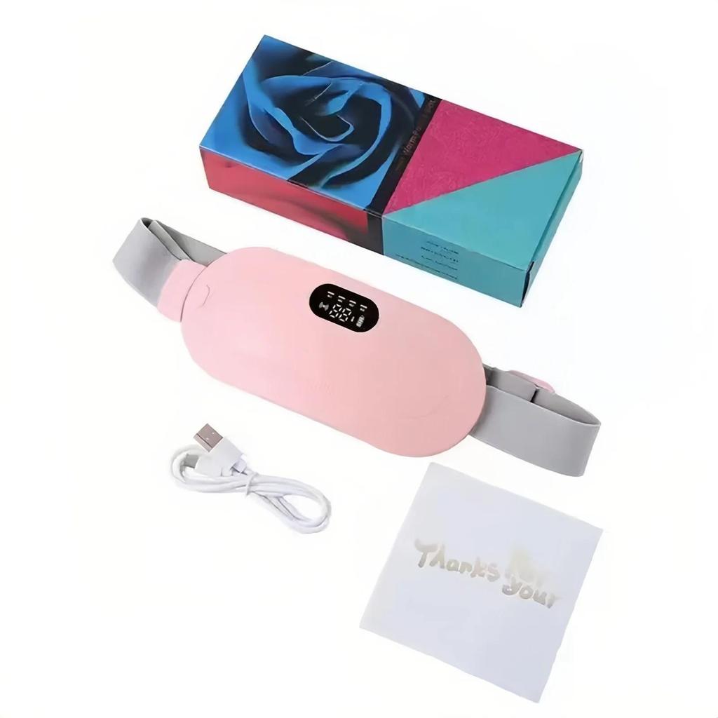 Women Smart Warm Palace Belt Relieve Period Cramp Pain Menstrual Heating Pad Vibration Massage Abdominal Relieve Menstrual Pain